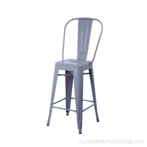 бистро Барный стул tolix Chair с высокой спинкой